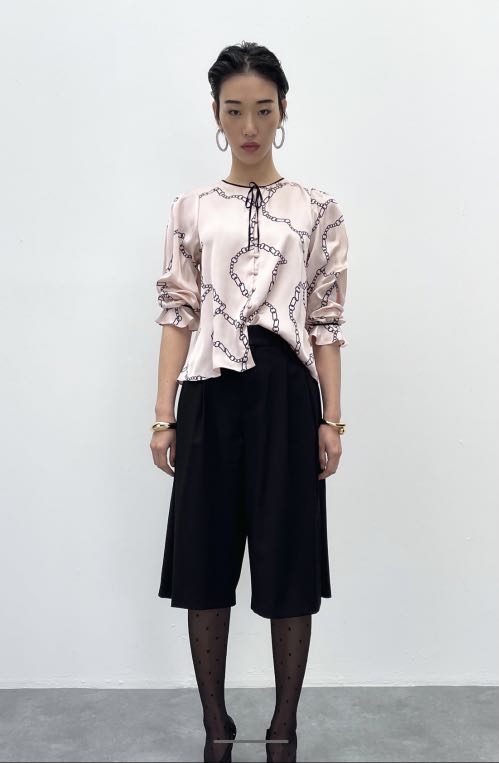 chain print shirt zara