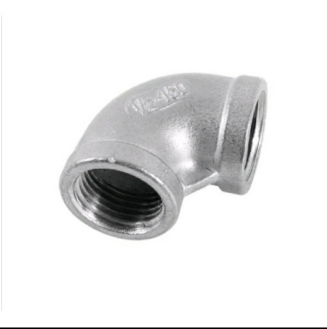 2" Elbow 90 Degree Angled Stainless Steel 304 Female Threaded Pipe Fitting NPT 