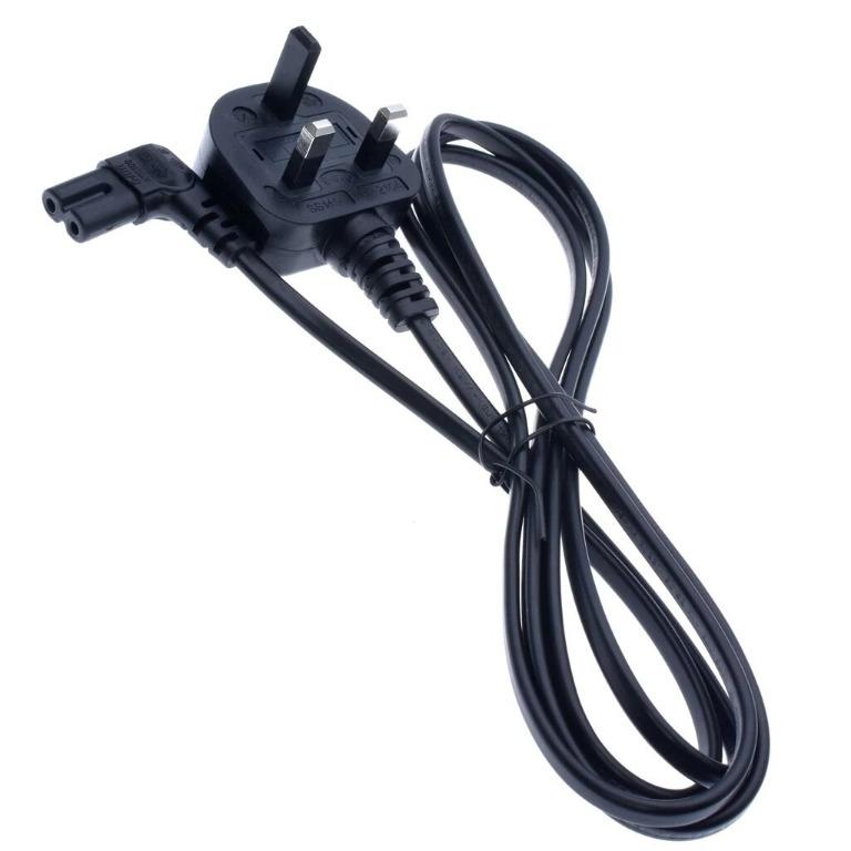 原裝英規1 5米曲頭8字線8字電源線1 5m Power Cable Uk 3pin Plug To Right Angled 90 Degree Iec C7 Figure 8 Cord 手提電話 電話 平板電腦配件 充電器及電線