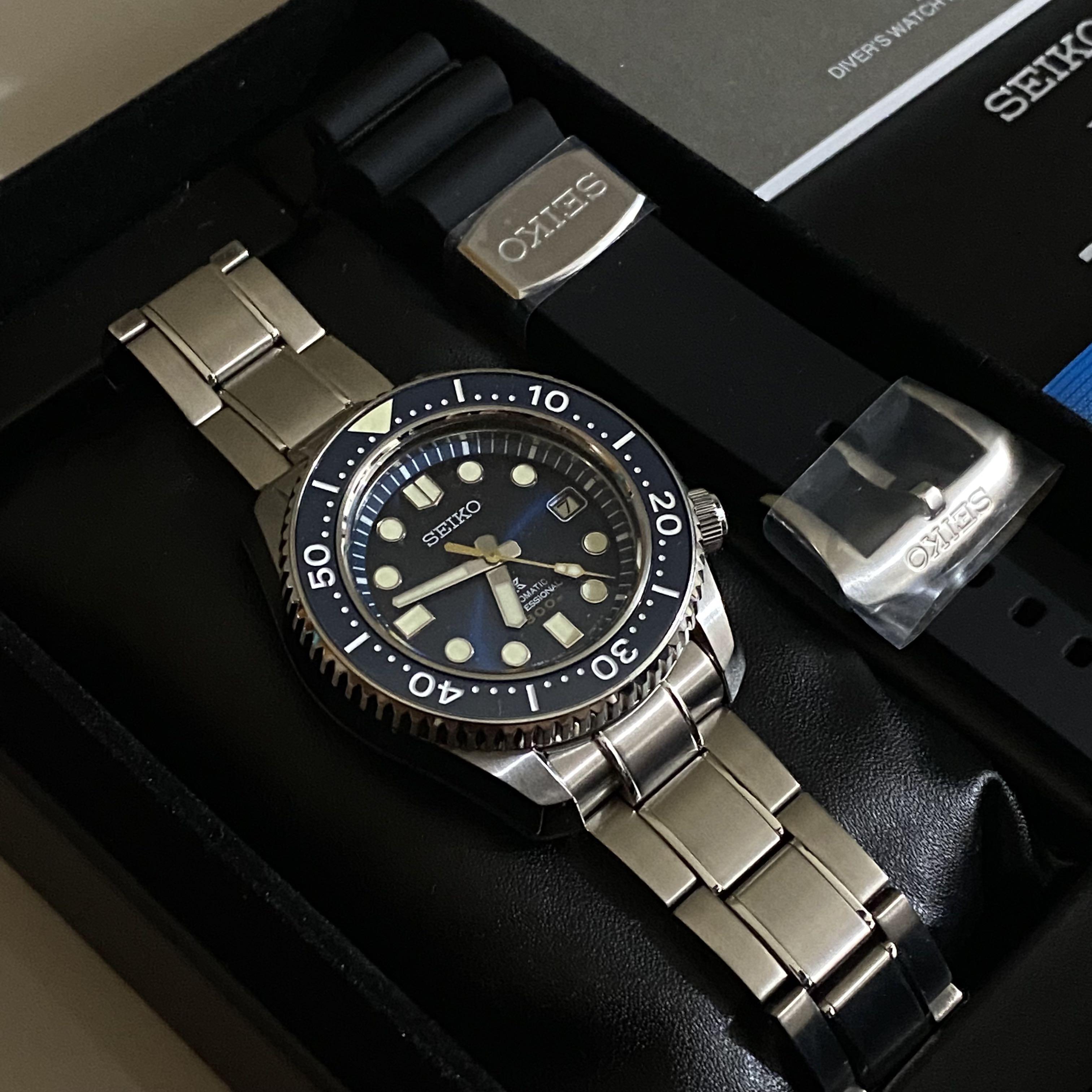 2021 SEIKO Marine Master Blue Dial 300MM SLA023J1 44mm, Luxury, Watches on  Carousell