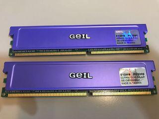 4 pieces of 512MB desktop PC RAM GEIL Kingston RAM