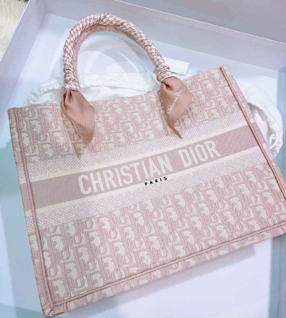 Dior tote bag pink shop