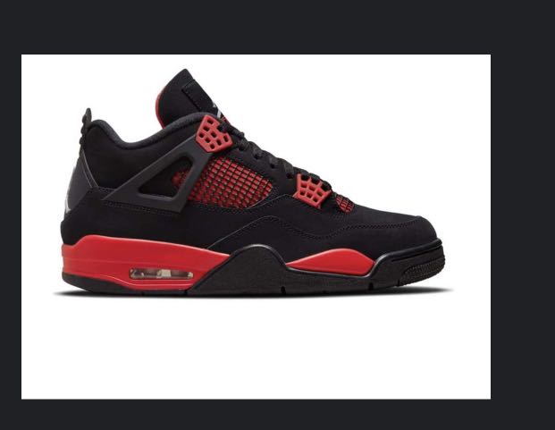 Air Jordan 4 Red Thunder, Men's Fashion 