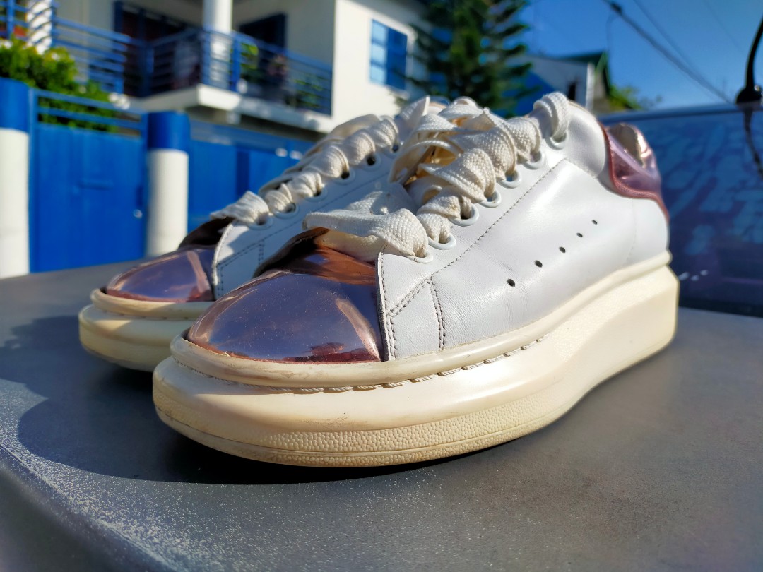 Alexander Mcqueen Rose Gold Sneaker Womens Fashion Footwear Sneakers On Carousell 9804