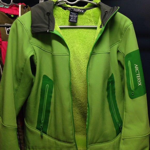ARCTERYX Hyllus Hoody Polartec Women Fleece size S Apple Green