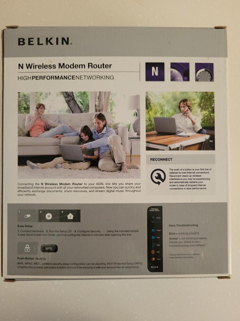 Belkin N wireless Modem Router, Computers & Tech, Parts & Accessories ...