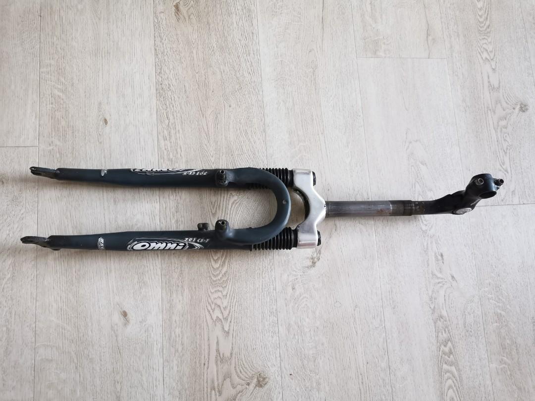Bicycle suspension fork Omni 791 C57 and quill stem with adjustable