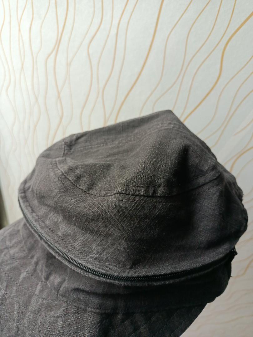 Bucket hat black rebel, Fesyen Wanita 