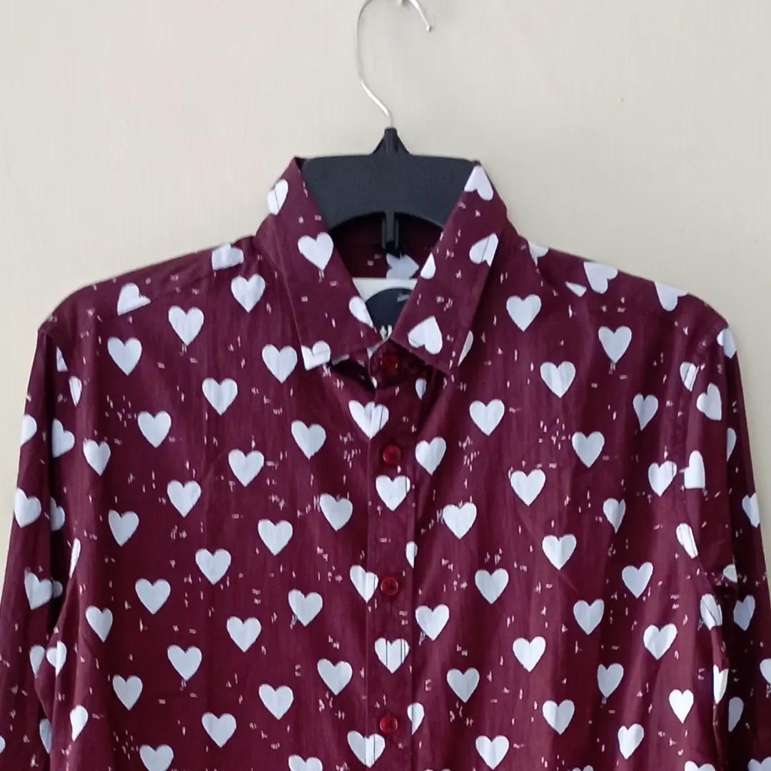 burberry heart print shirt