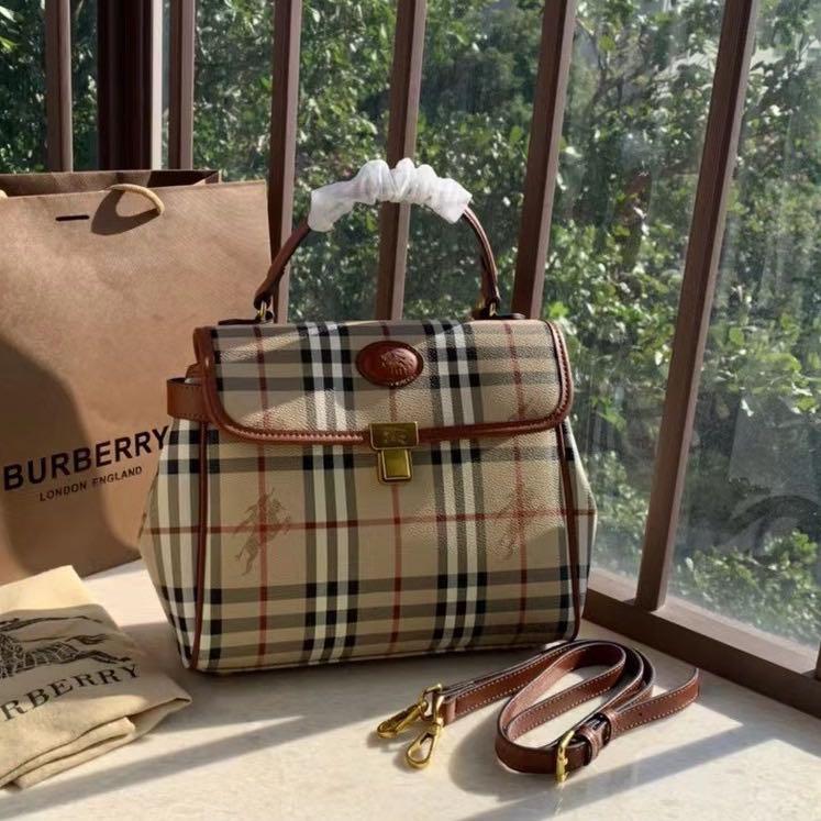 Burberry New Vintage collection classic printed pattern exquisite large  cap, Luxury, Bags & Wallets on Carousell