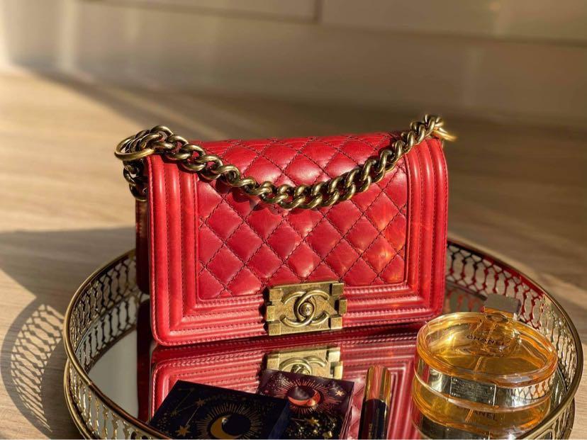 Chanel Boy aged small vintage