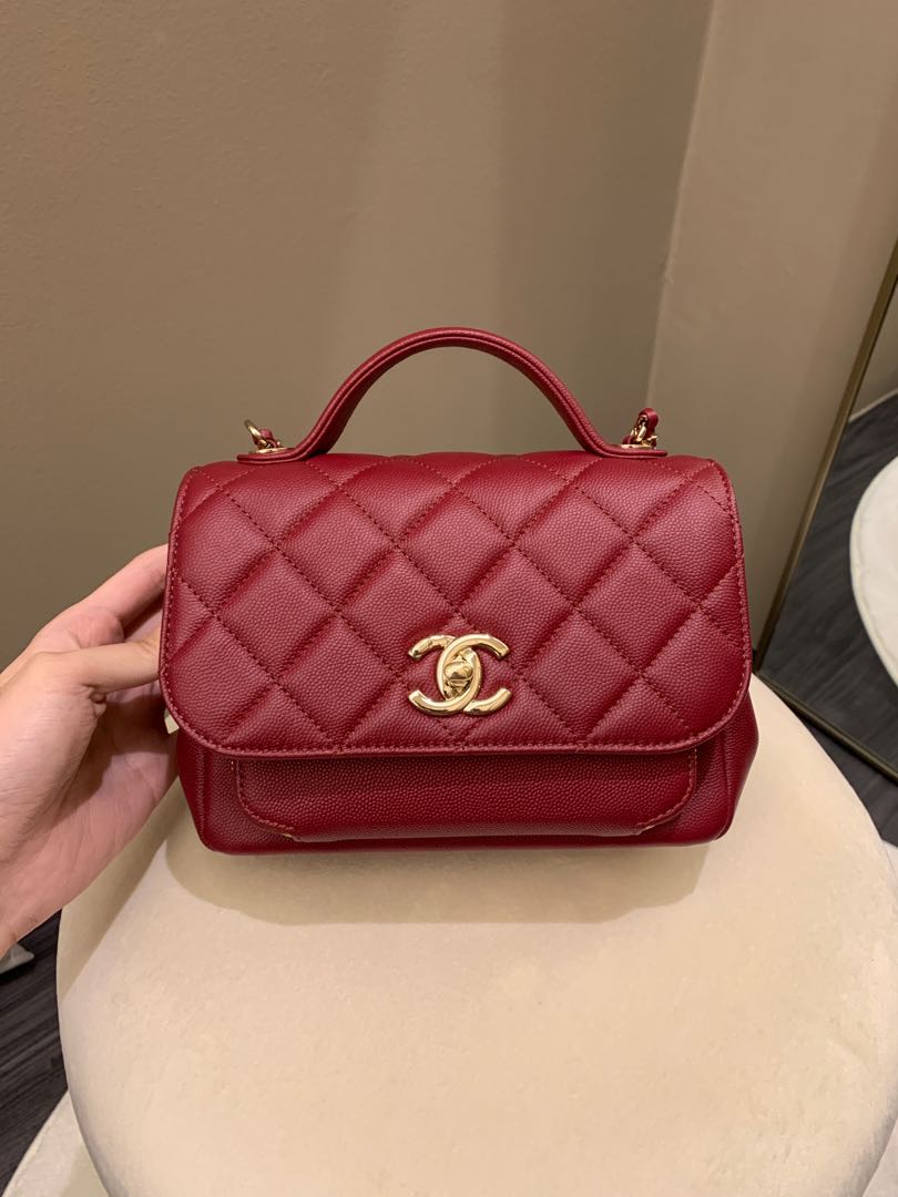 Chanel Medium Business Affinity Flap Bag - Burgundy Crossbody Bags,  Handbags - CHA731292