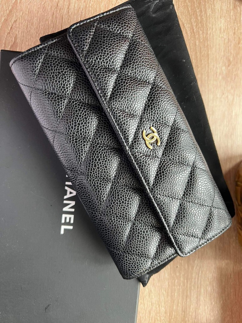 Chanel Classic Long Flap Wallet, Luxury, Bags & Wallets on Carousell