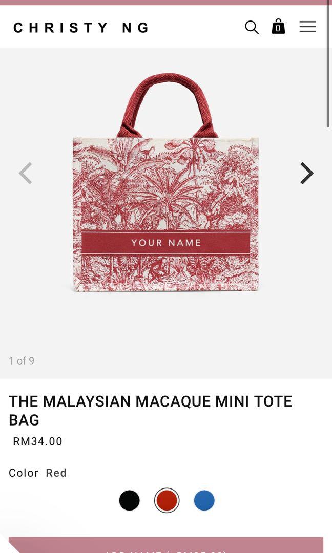 Christy Ng's Malaysian Macaque collection returns — with a new canvas tote  size and a bottle to match 💫 Swipe to check out the new font…