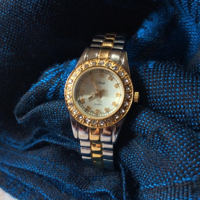 Collezio two tone bangle watch Women s Fashion Watches