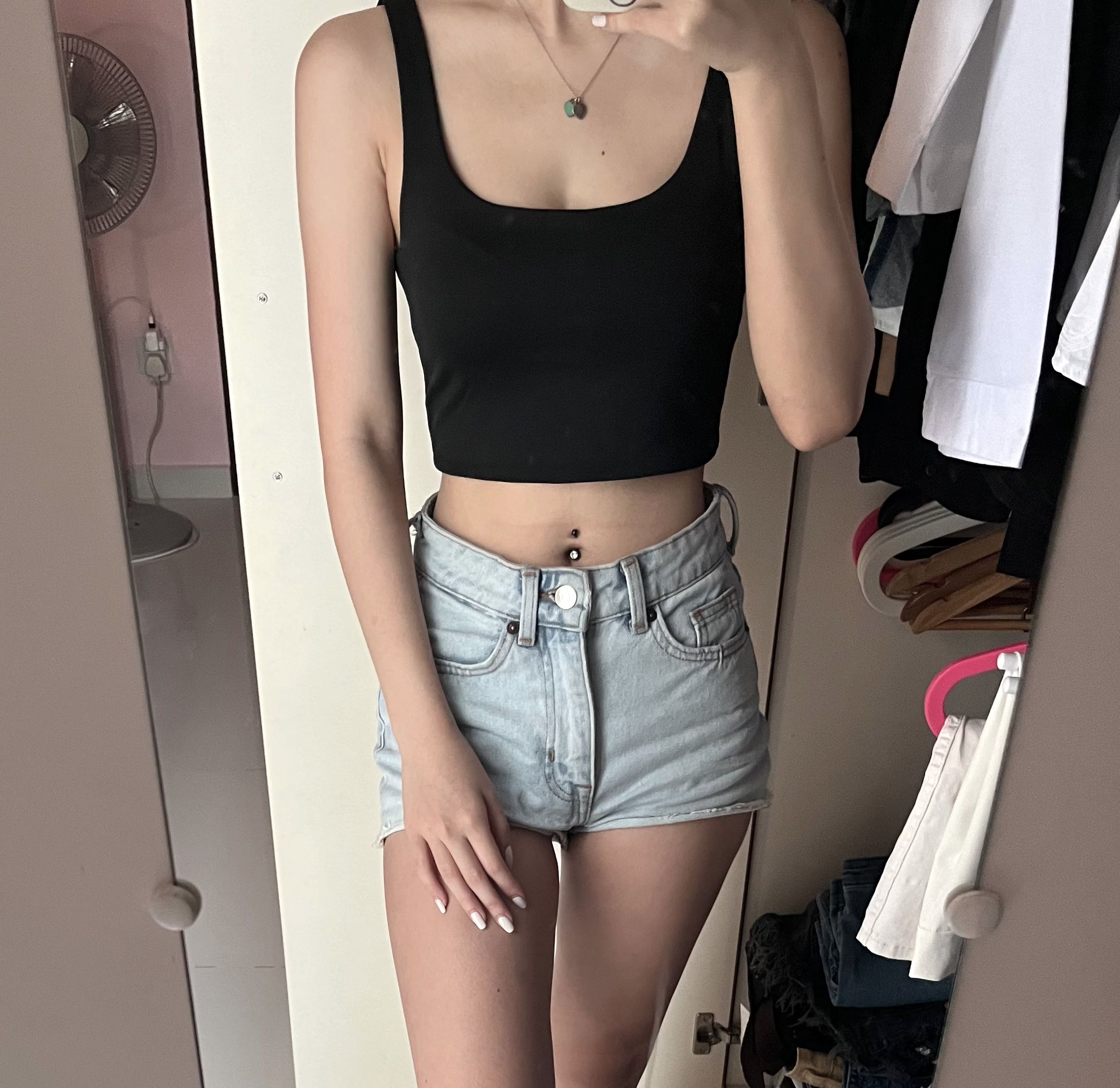 CLEARANCE Crop Tank Top Black Women s Fashion Tops