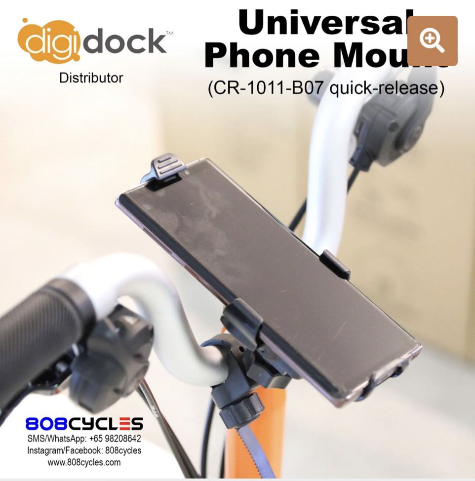 Digidock Brompton Phone Mount, Mobile Phones & Gadgets, Mobile & Gadget