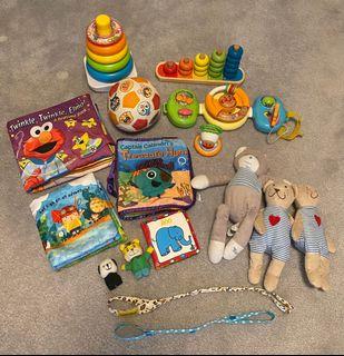 EUC baby / toddler toy / book lot (fisher price / anpanman / Elmo) $20 for all