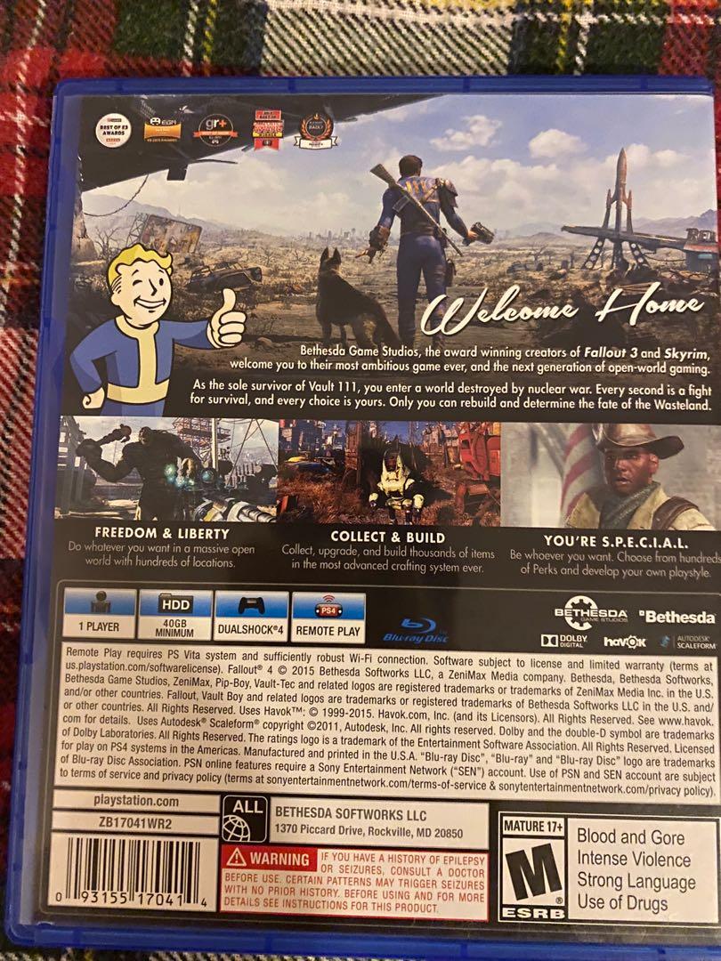Fallout 4 PS4 Game Playstation 4 PS 4 Fallout4 Fall Out With Guide ...
