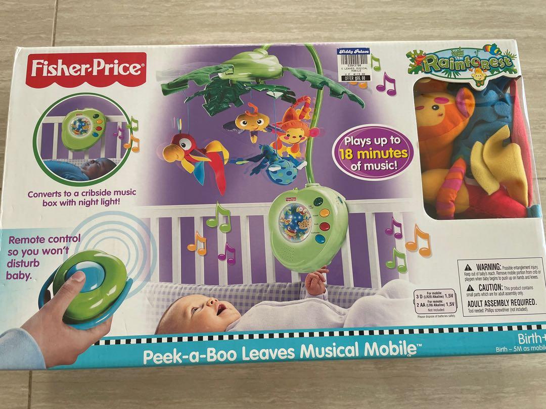 Fisher-Price Rainforest Peek-A-Boo Musical Mobile 