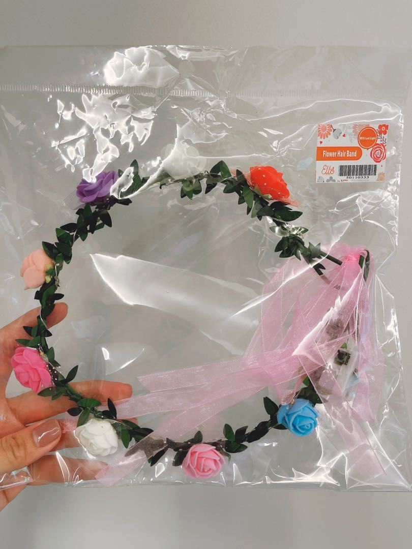 Flower hand band, Women's Fashion, Watches & Accessories, Hair