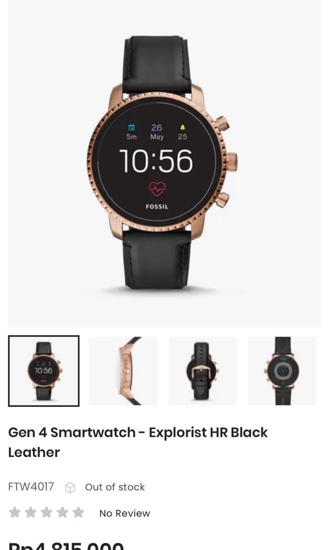 fossil explorist hr black
