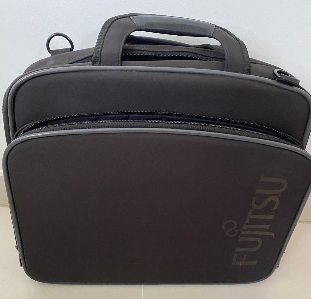 Fujitsu black laptop bag, Men's Fashion, Bags, Briefcases on Carousell