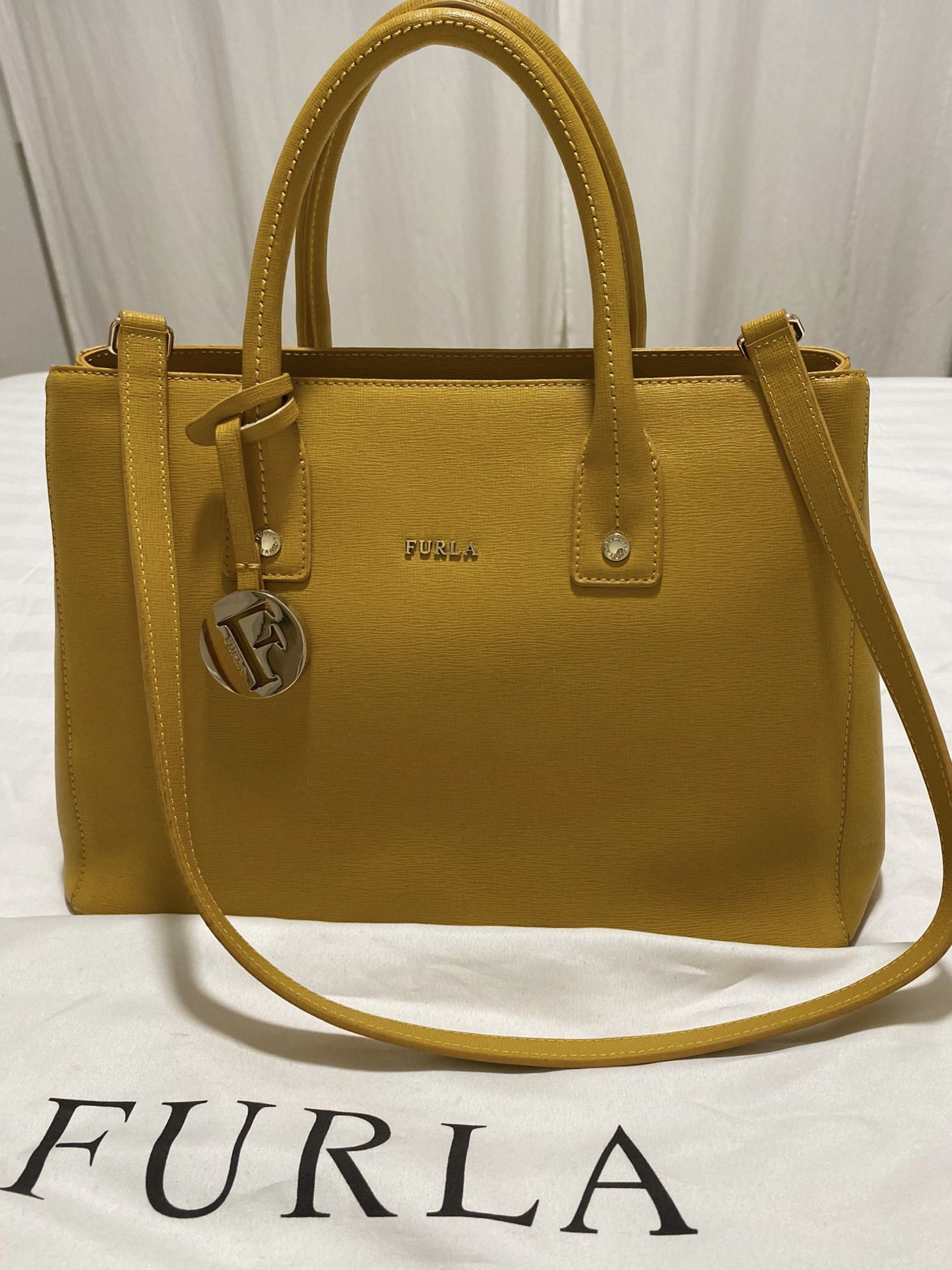Furla Top Handle Bag mustard