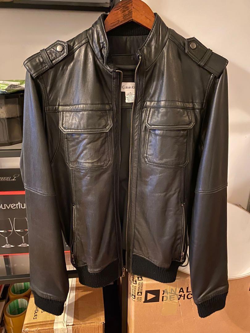 Genuine Leather Calvin Klein Jacket 