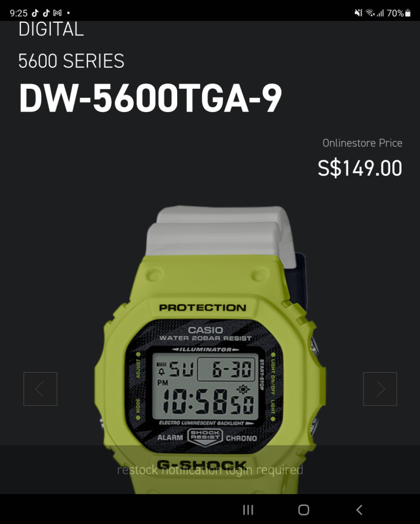 Dw 5600 tga deals