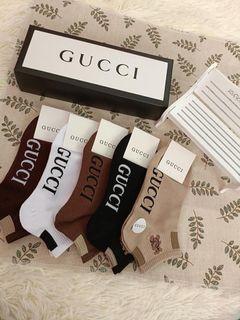 Gucci luxury socks 5 pack with box