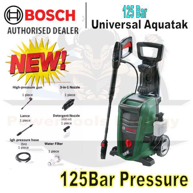 BOSCH UNIVERSAL AQUATAK 125 HIGH PRESSURE CLEANER HIGH PRESSURE WASHER