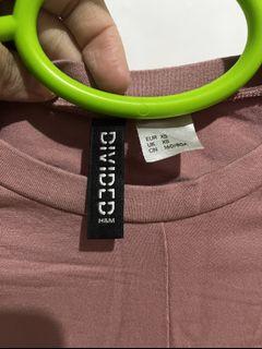 H&M DIVIDED SEXY CROP TOP LONGSLEEVE