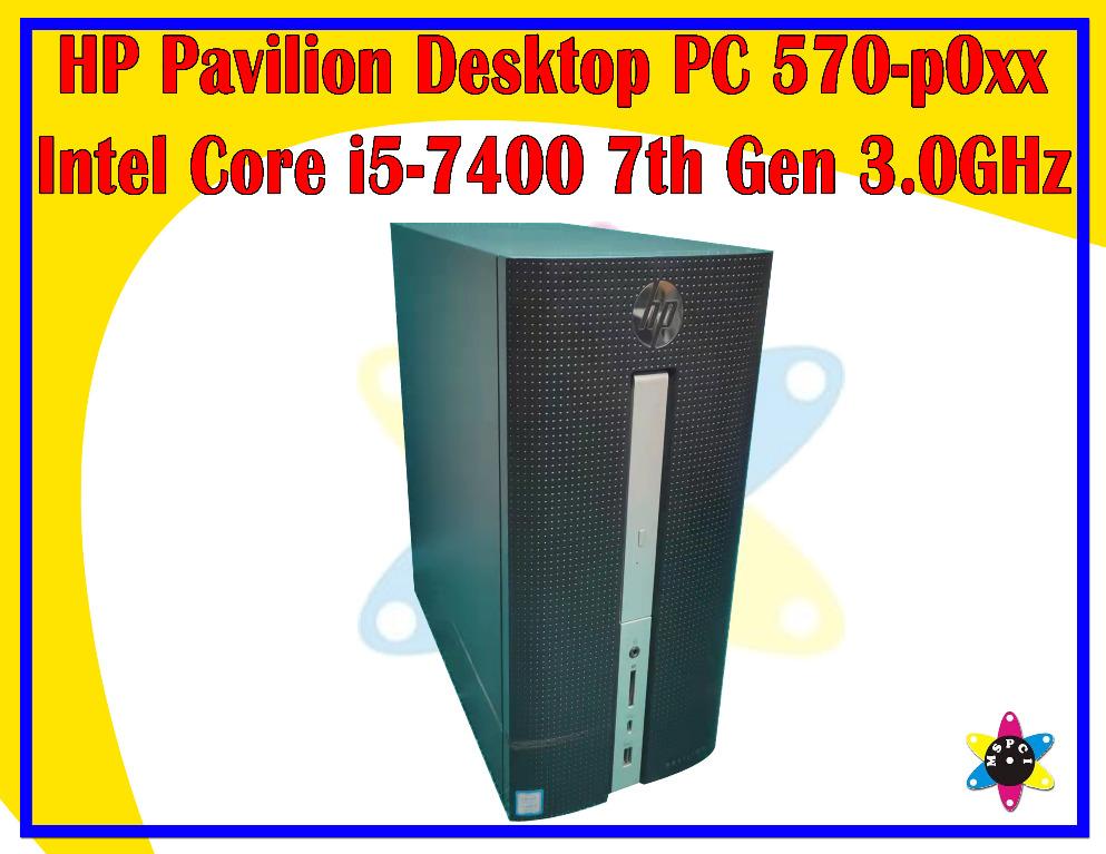 HP Pavilion Desktop PC 570p0xx Desktop Core i5 7400 7th Gen 3.0GHz 4GB