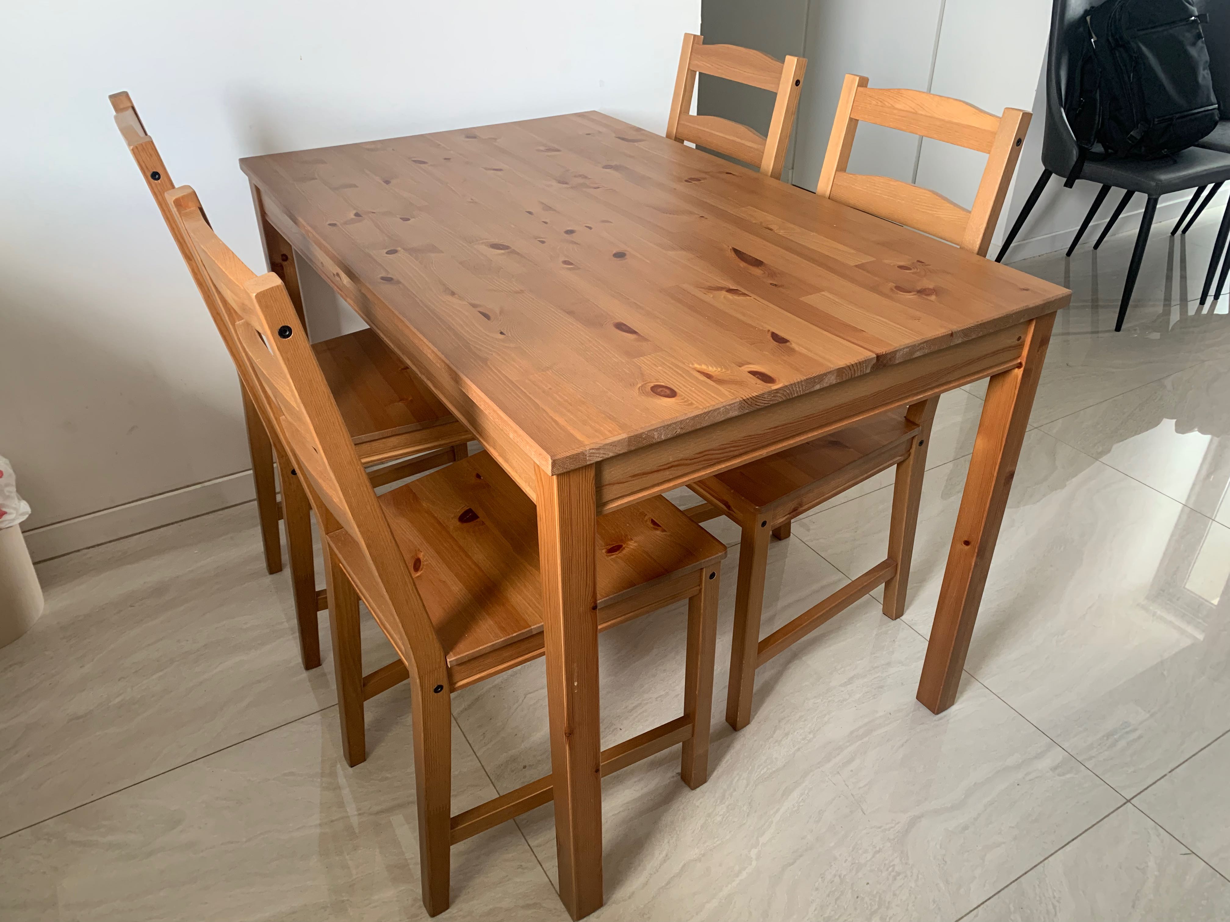 IKEA Jokkmokk Dining Table 4 Chairs Furniture Home Living