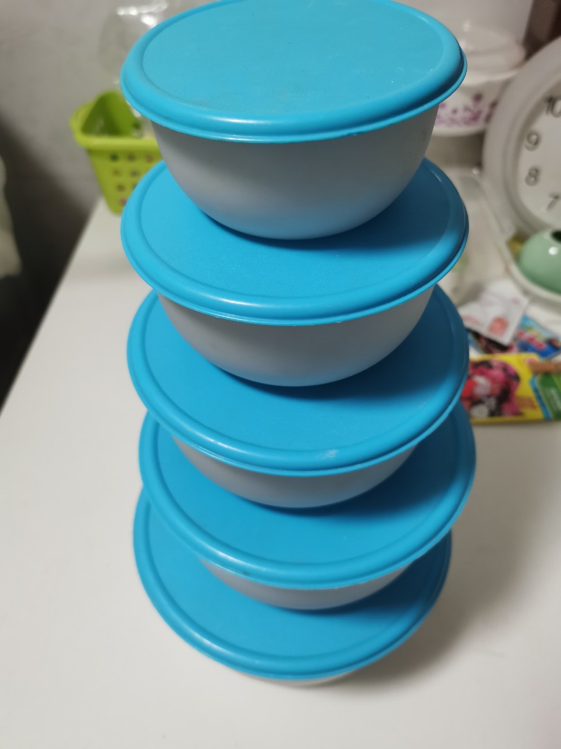 Ikea Plastic Containers 5 piece, Furniture & Home Living, Kitchenware