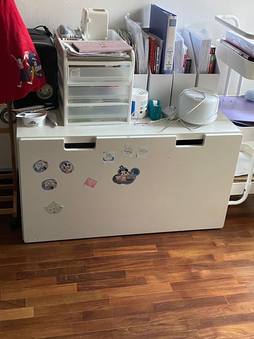 IKEA pull out shelves white, Furniture & Home Living, Furniture