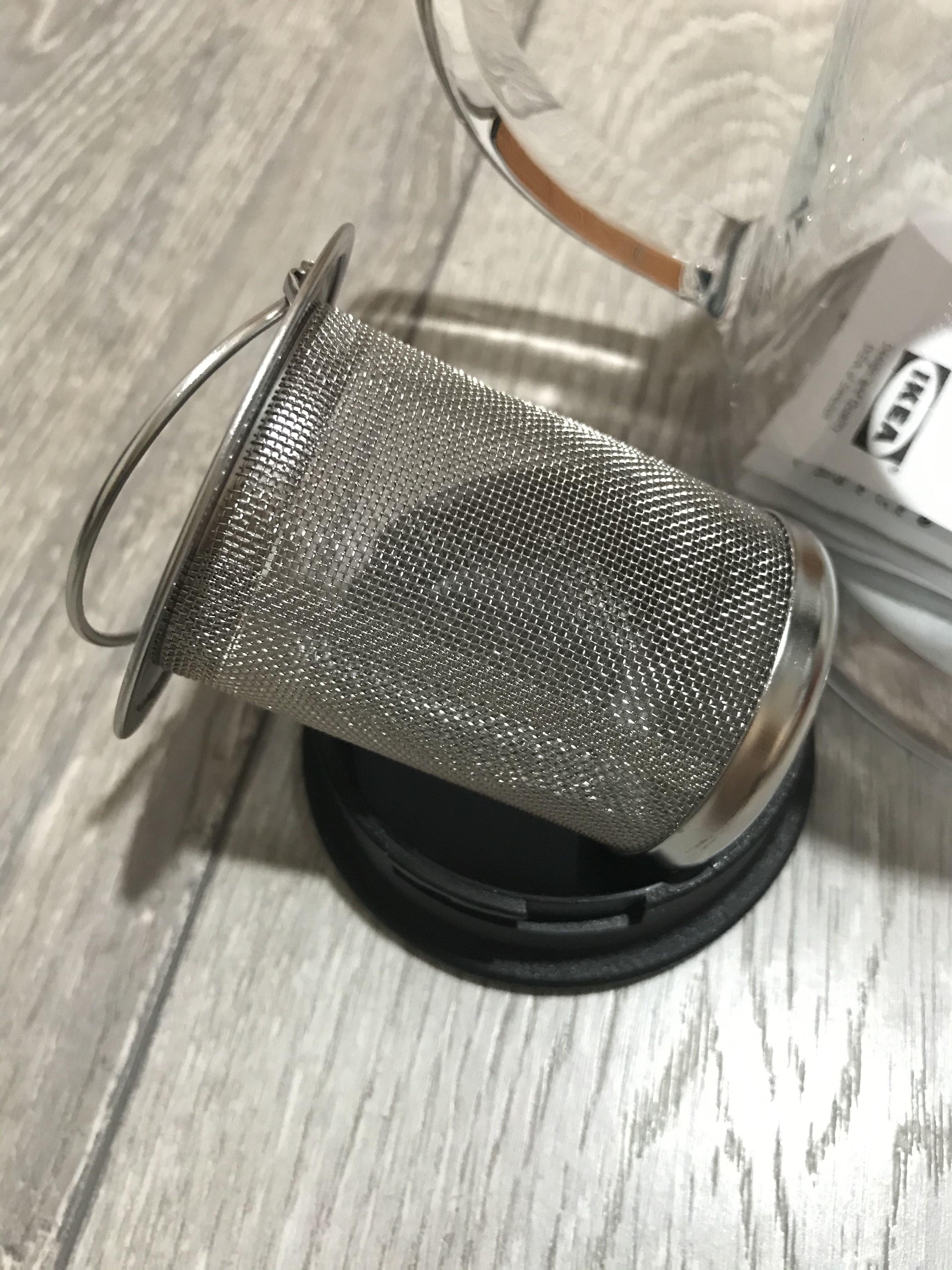 Ikea RIKLIG Buit-In Infuser Heat Resistant Glass Teapot 0.6 l / 1.5 l Clear