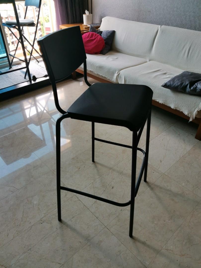 Stig bar best sale stool with backrest