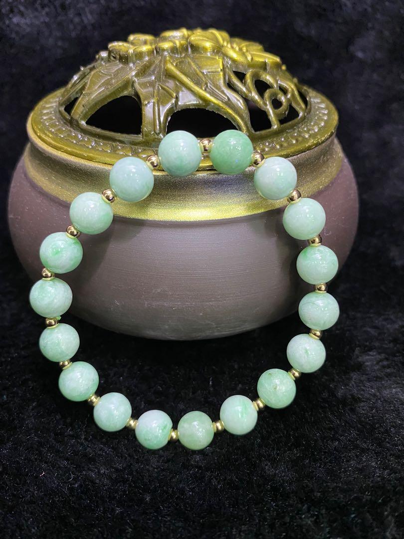 Gold bracelet 2024 with jade