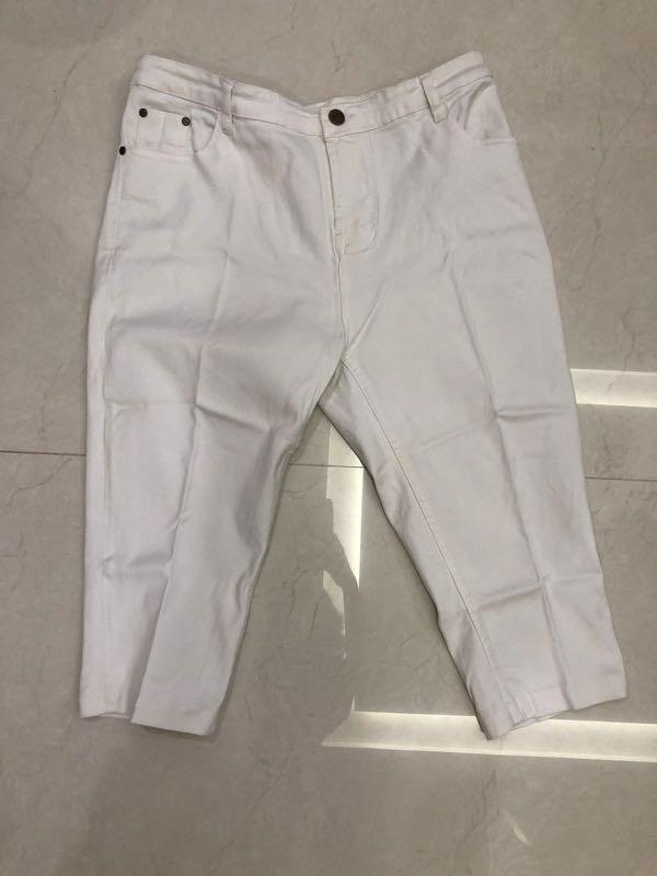Jeans Putih Wanita Size 40, Fesyen 