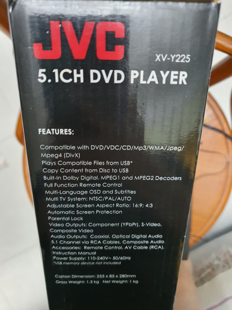 JVC Portable DVD Player, Audio, Portable Music Players on Carousell