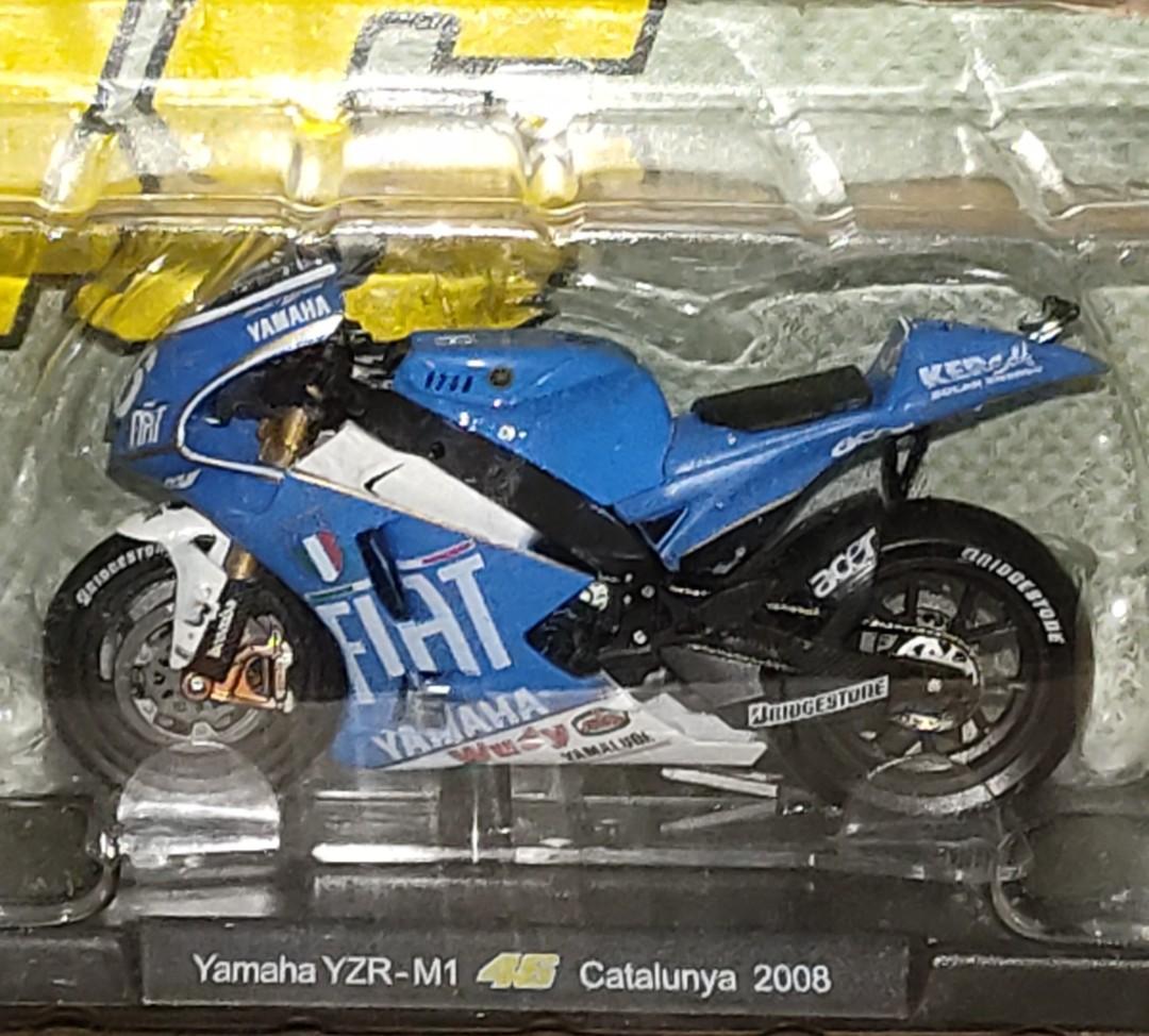 Leo 1:18 MotoGP #46 Rossi Yamaha YZR M1 Catalunya 2008 Diecast Motorcycle 