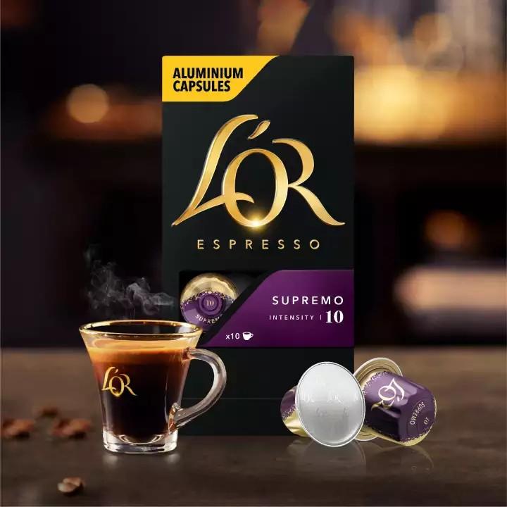 L'OR Espresso Supremo Nespresso Compatible Coffee Capsules 1 x 10