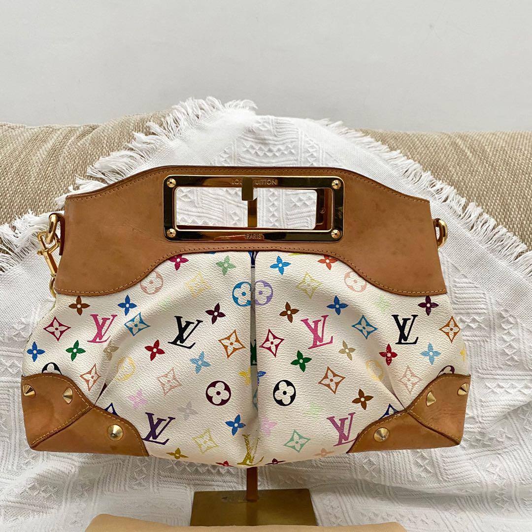 Louis Vuitton Judy PM Multicolor Takashi Murakami Monogram White LV,  Women's Fashion, Bags & Wallets on Carousell