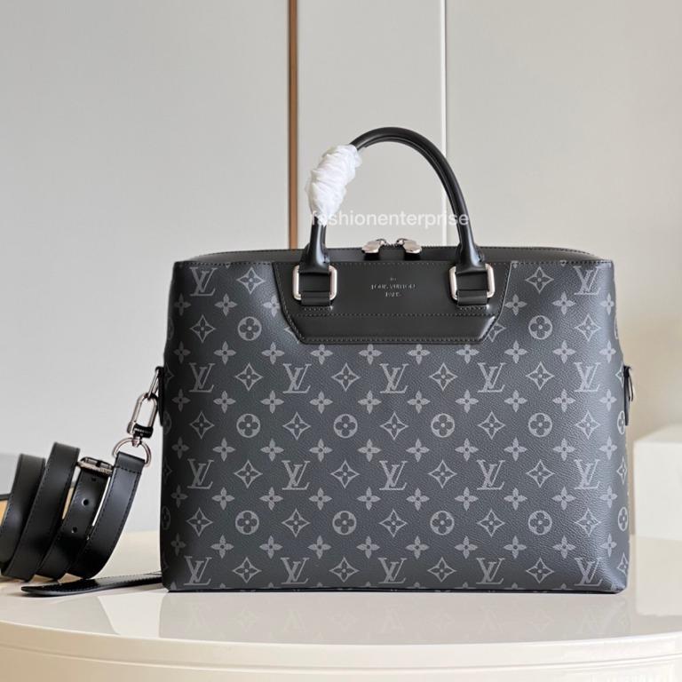 Louis Vuitton Odyssey Briefcase Monogram Eclipse Canvas Men s