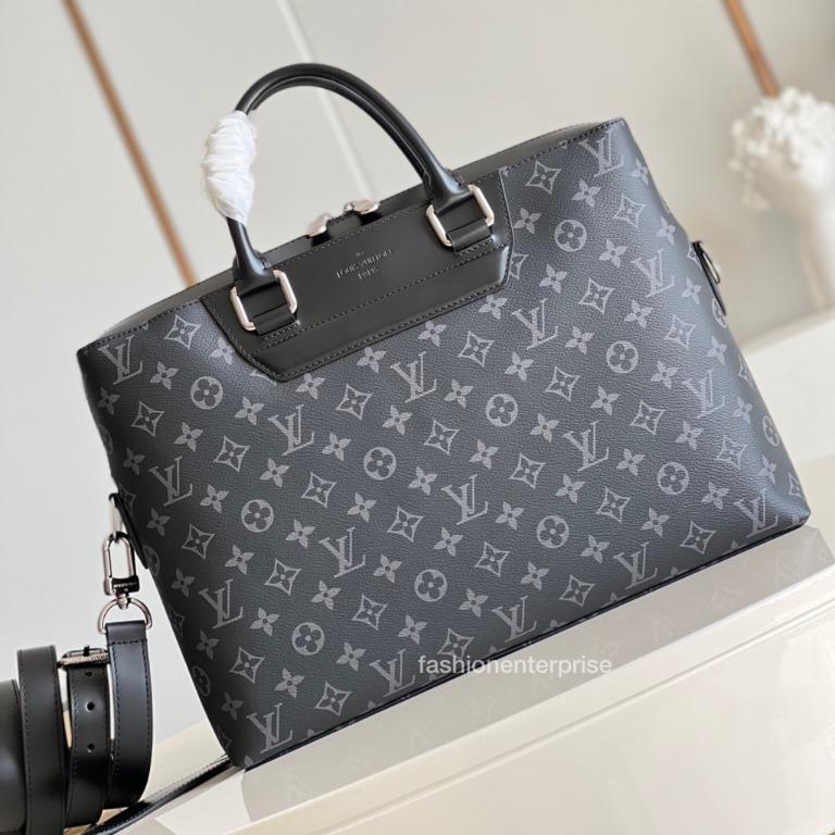 Louis Vuitton Odyssey Briefcase Monogram Eclipse Canvas Black