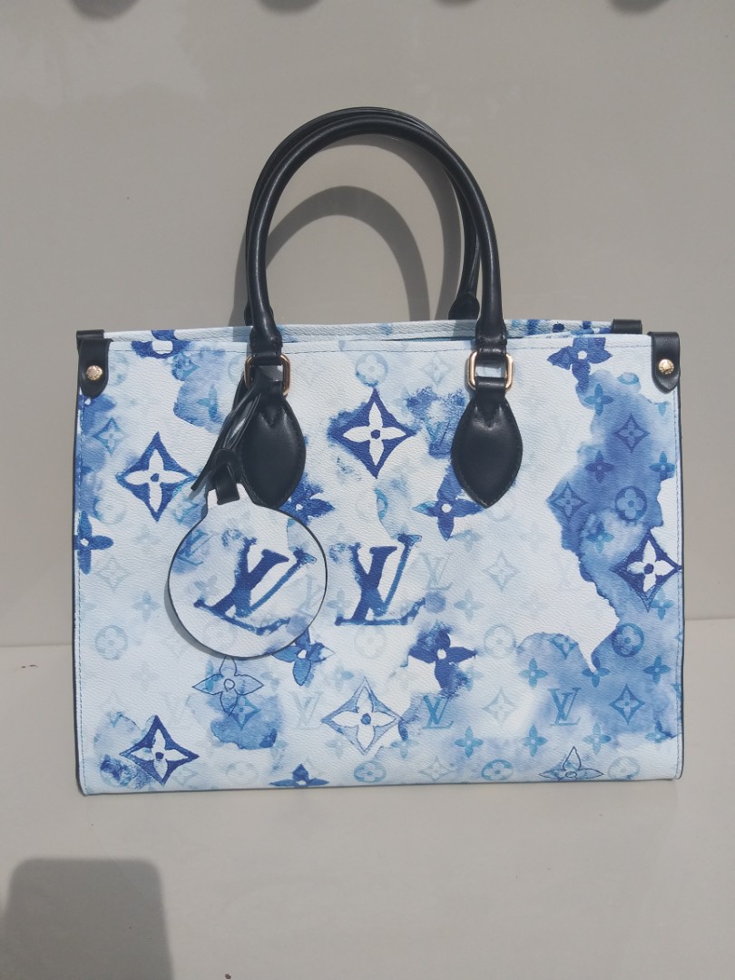 LV BLUE CLOUDS ON THE GO MEDIUM BAG, Luxury, Bags & Wallets on Carousell