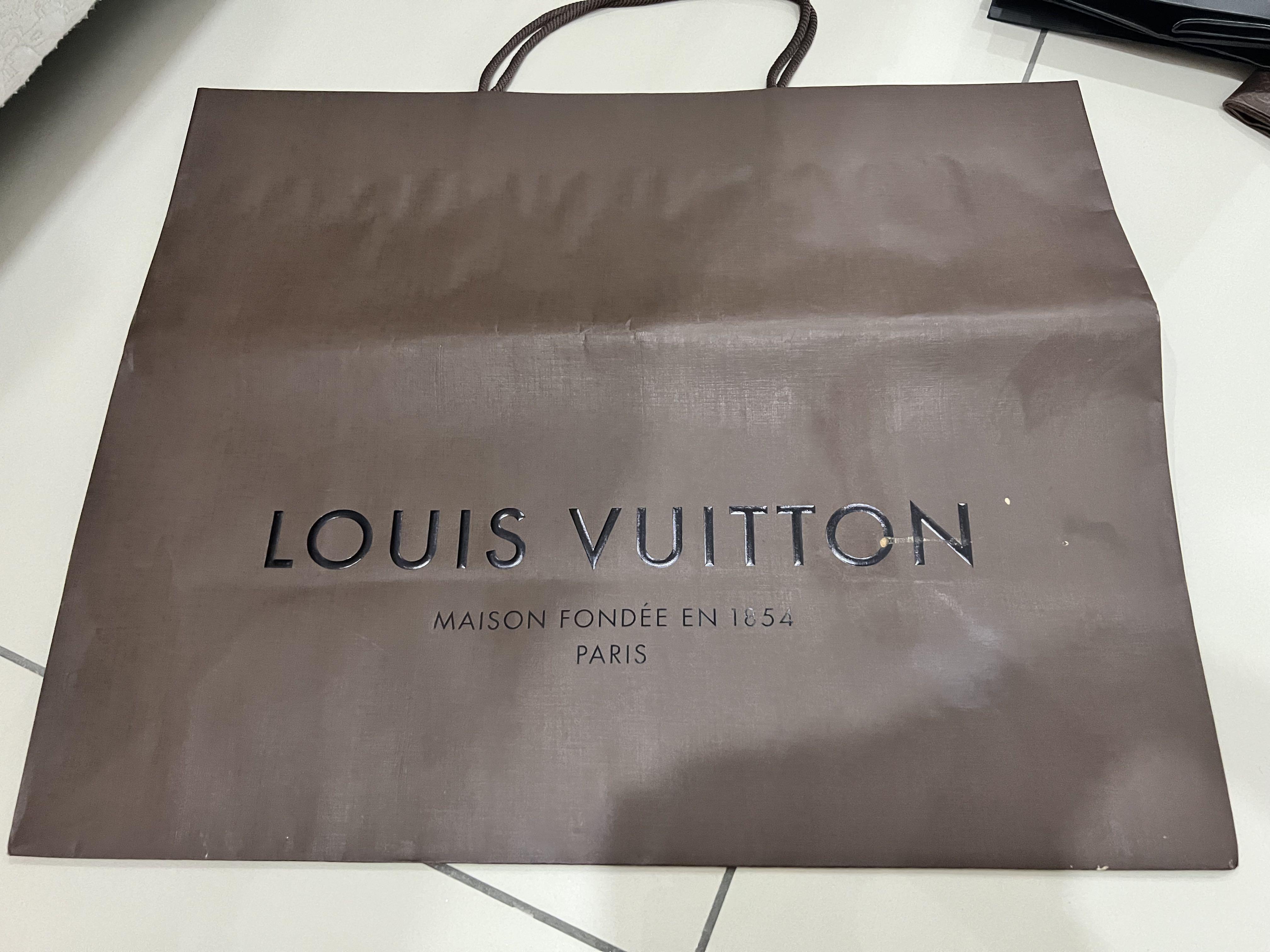 LV Louis Vuitton Large Paper Bag (refer picture for dimensions), Women ...