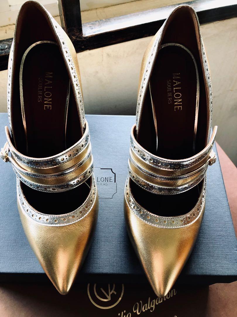 Gold and hotsell silver dress shoes